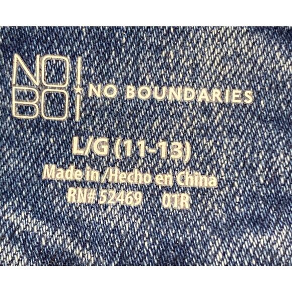 Vintage Y2K NWT Denim Distress Overalls Juniors Sz L Women Sz M Retro Festival - Picture 9 of 12